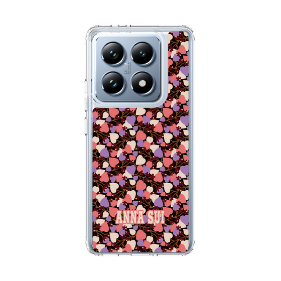スリムプロテクションケース［ ANNA SUI - HEARTS VINE - PINK ］