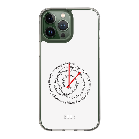 スリムプロテクションケース［ ELLE - Do not look to 12 to 2 p.m. ］