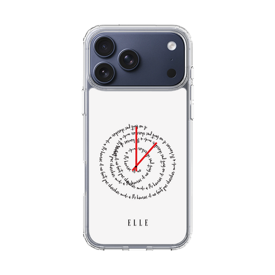 スリムプロテクションケース［ ELLE - Do not look to 12 to 2 p.m. ］