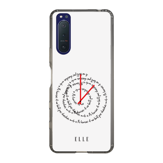 スリムプロテクションケース［ ELLE - Do not look to 12 to 2 p.m. ］