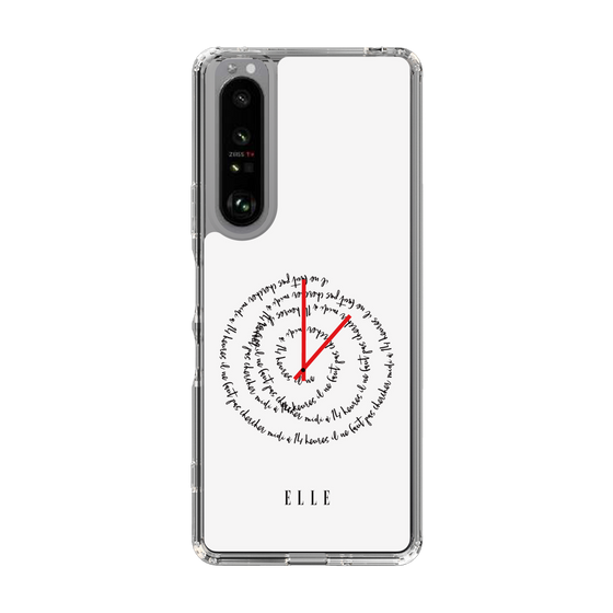 スリムプロテクションケース［ ELLE - Do not look to 12 to 2 p.m. ］
