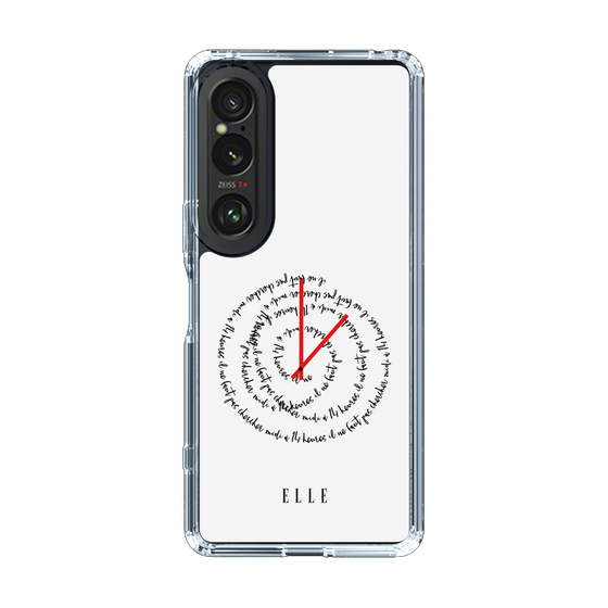 スリムプロテクションケース［ ELLE - Do not look to 12 to 2 p.m. ］