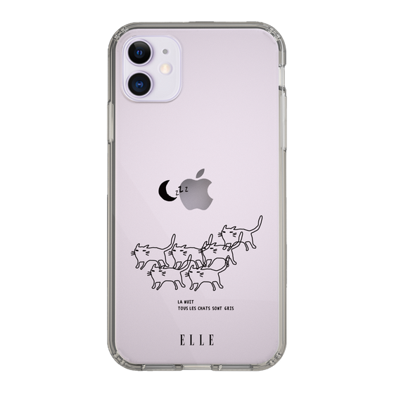 スリムプロテクションケース［ ELLE - All cats are grey in the dark ］