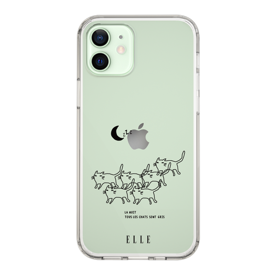 スリムプロテクションケース［ ELLE - All cats are grey in the dark ］