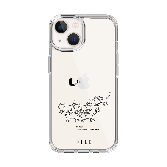 スリムプロテクションケース［ ELLE - All cats are grey in the dark ］