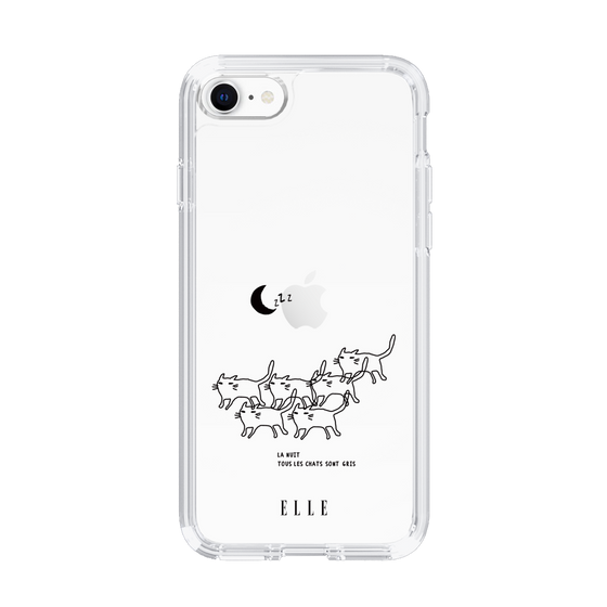 スリムプロテクションケース［ ELLE - All cats are grey in the dark ］