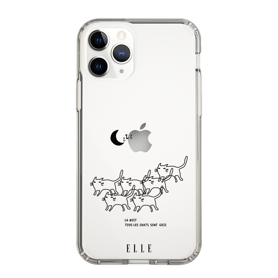 スリムプロテクションケース［ ELLE - All cats are grey in the dark ］