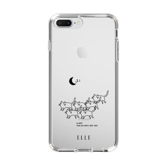 スリムプロテクションケース［ ELLE - All cats are grey in the dark ］