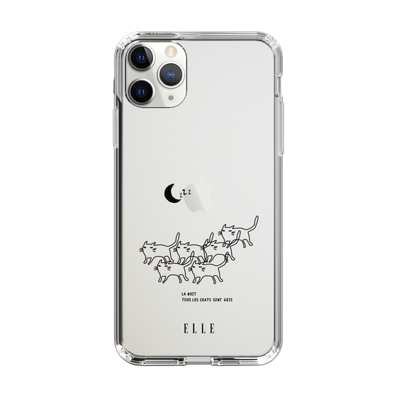 スリムプロテクションケース［ ELLE - All cats are grey in the dark ］
