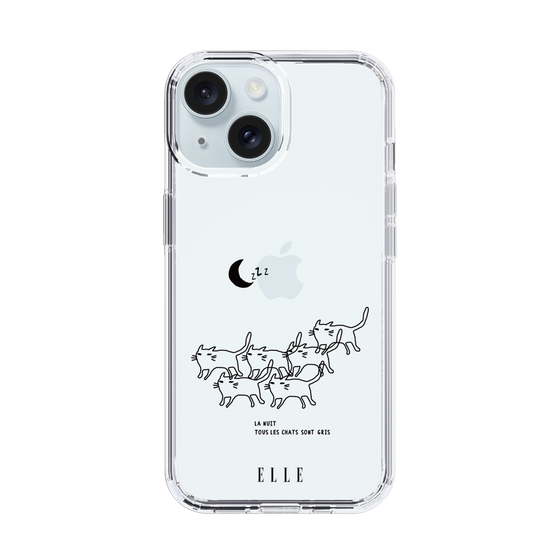 スリムプロテクションケース［ ELLE - All cats are grey in the dark ］