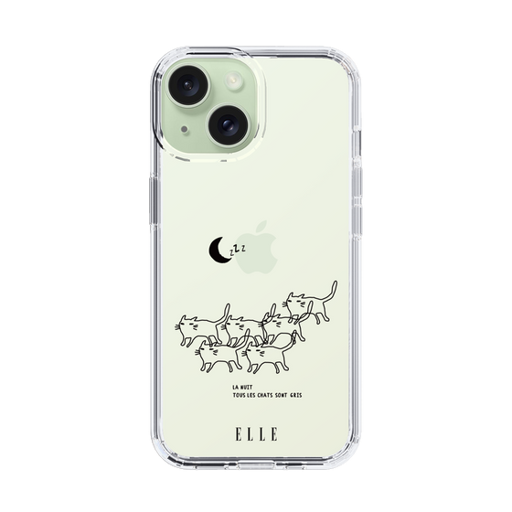 スリムプロテクションケース［ ELLE - All cats are grey in the dark ］