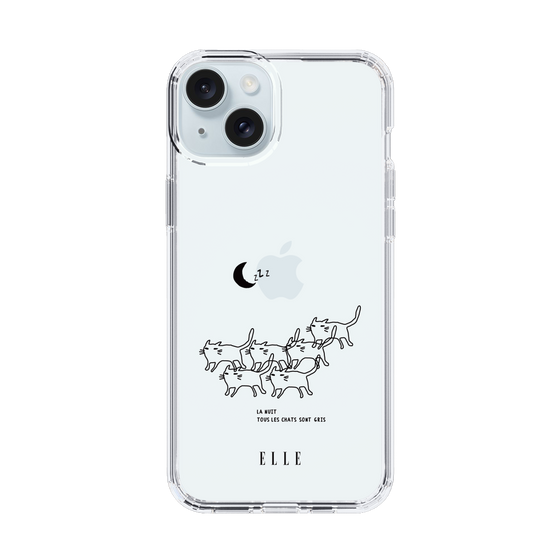 スリムプロテクションケース［ ELLE - All cats are grey in the dark ］