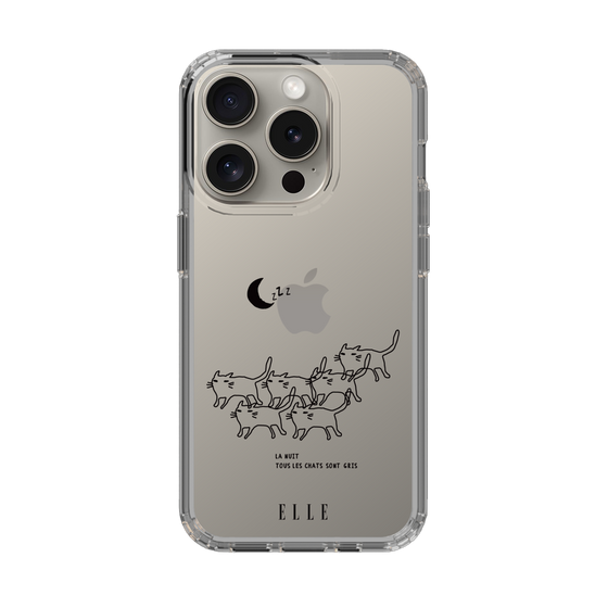 スリムプロテクションケース［ ELLE - All cats are grey in the dark ］