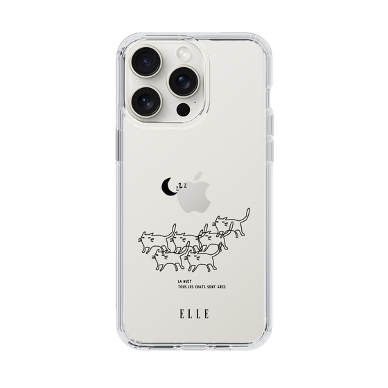 スリムプロテクションケース［ ELLE - All cats are grey in the dark ］