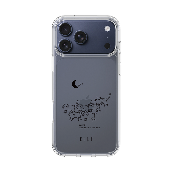 スリムプロテクションケース［ ELLE - All cats are grey in the dark ］
