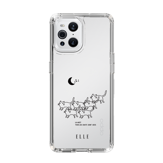 スリムプロテクションケース［ ELLE - All cats are grey in the dark ］