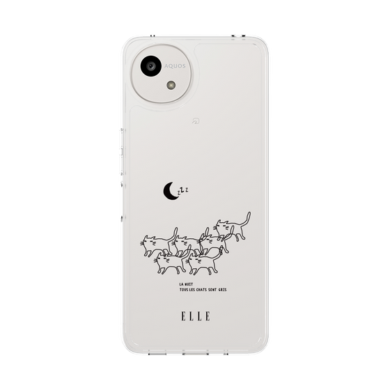 スリムプロテクションケース［ ELLE - All cats are grey in the dark ］