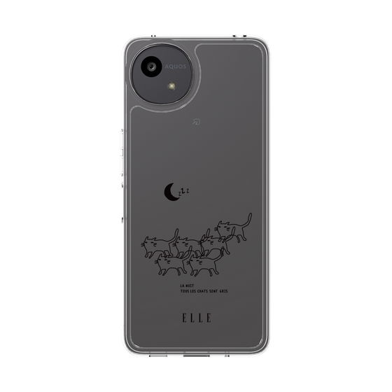 スリムプロテクションケース［ ELLE - All cats are grey in the dark ］