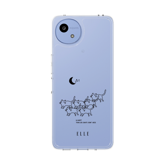 スリムプロテクションケース［ ELLE - All cats are grey in the dark ］