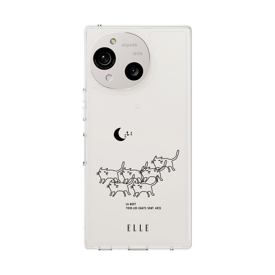 スリムプロテクションケース［ ELLE - All cats are grey in the dark ］