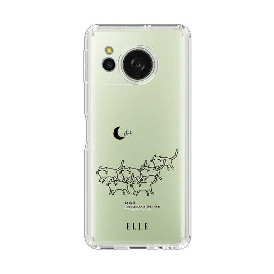 スリムプロテクションケース［ ELLE - All cats are grey in the dark ］