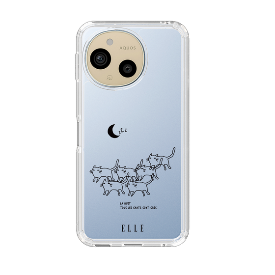 スリムプロテクションケース［ ELLE - All cats are grey in the dark ］