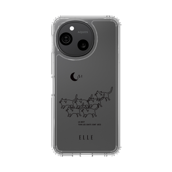 スリムプロテクションケース［ ELLE - All cats are grey in the dark ］