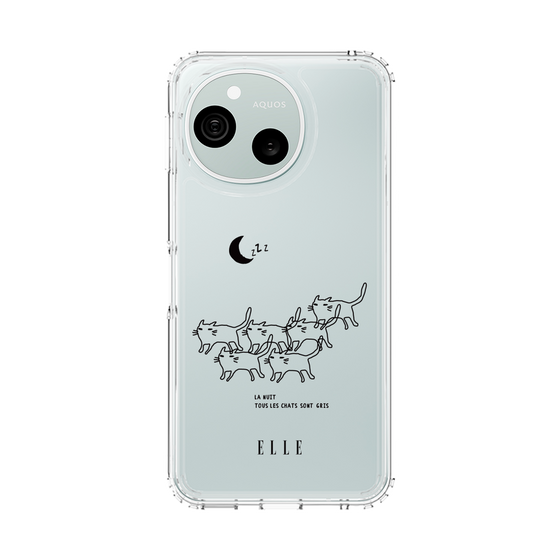 スリムプロテクションケース［ ELLE - All cats are grey in the dark ］