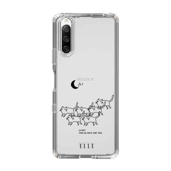 スリムプロテクションケース［ ELLE - All cats are grey in the dark ］