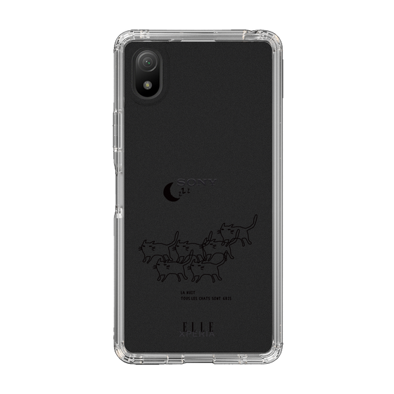 スリムプロテクションケース［ ELLE - All cats are grey in the dark ］