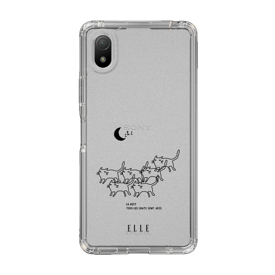 スリムプロテクションケース［ ELLE - All cats are grey in the dark ］