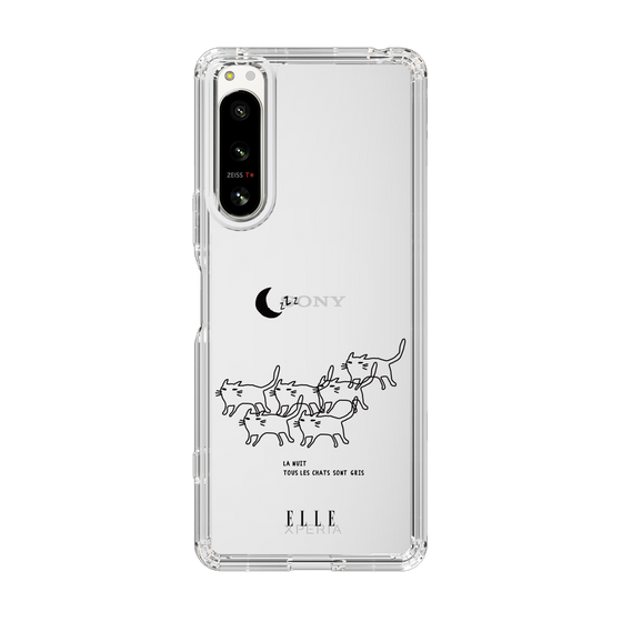 スリムプロテクションケース［ ELLE - All cats are grey in the dark ］