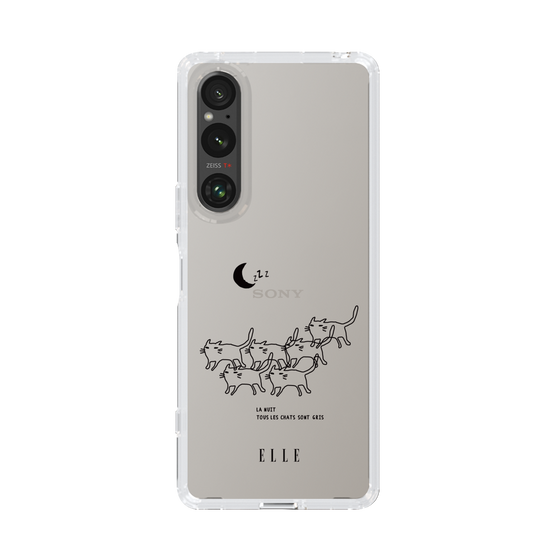 スリムプロテクションケース［ ELLE - All cats are grey in the dark ］