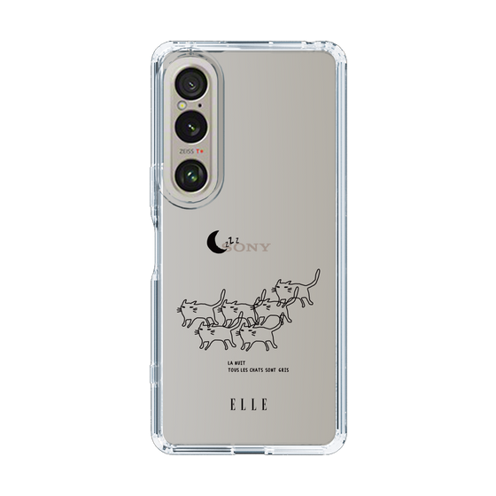 スリムプロテクションケース［ ELLE - All cats are grey in the dark ］