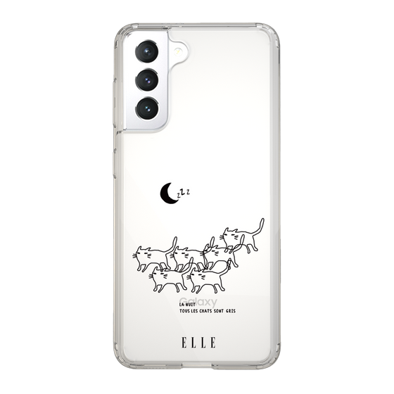 スリムプロテクションケース［ ELLE - All cats are grey in the dark ］