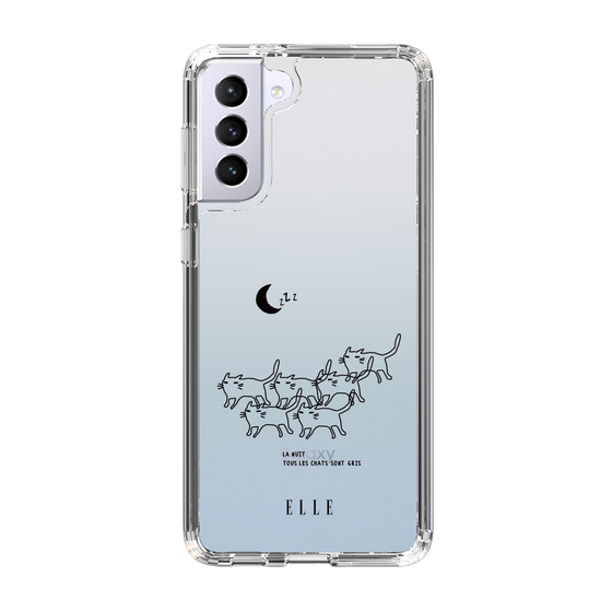 スリムプロテクションケース［ ELLE - All cats are grey in the dark ］