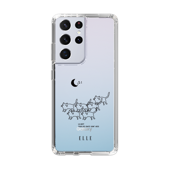 スリムプロテクションケース［ ELLE - All cats are grey in the dark ］
