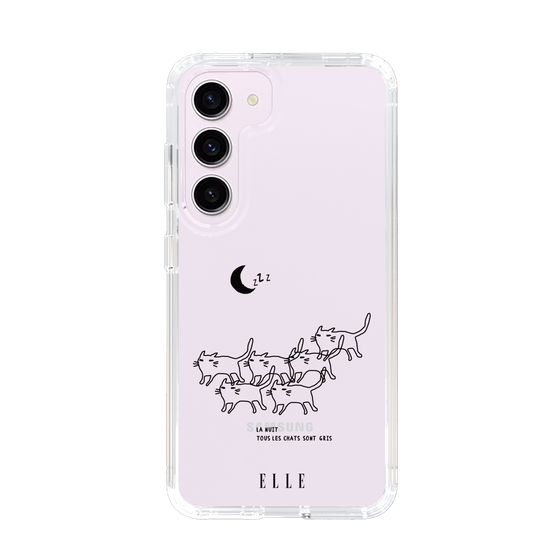 スリムプロテクションケース［ ELLE - All cats are grey in the dark ］
