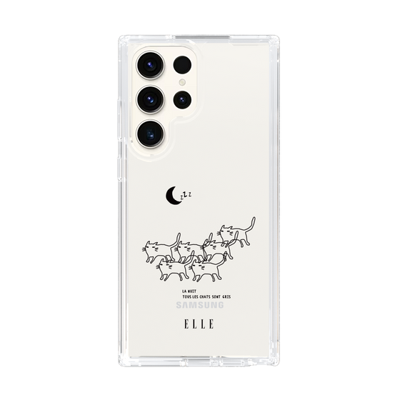 スリムプロテクションケース［ ELLE - All cats are grey in the dark ］