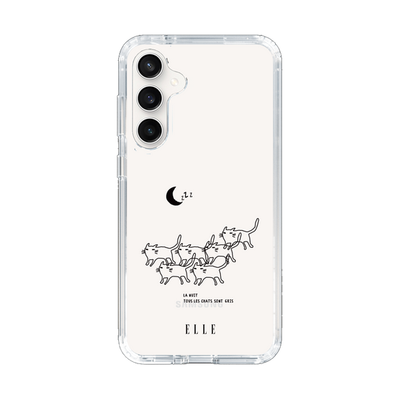 スリムプロテクションケース［ ELLE - All cats are grey in the dark ］