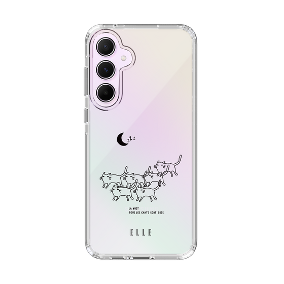 スリムプロテクションケース［ ELLE - All cats are grey in the dark ］