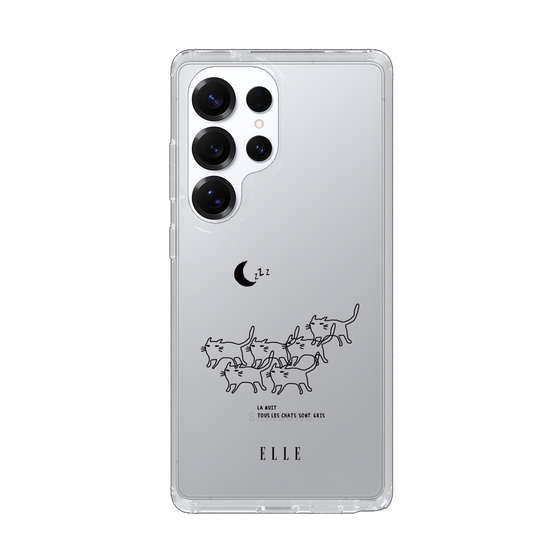 スリムプロテクションケース［ ELLE - All cats are grey in the dark ］