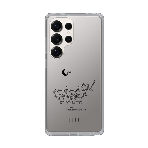スリムプロテクションケース［ ELLE - All cats are grey in the dark ］