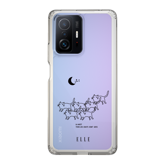 スリムプロテクションケース［ ELLE - All cats are grey in the dark ］
