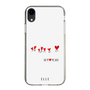 スリムプロテクションケース［ ELLE - Let who love me follow me - ホワイト ］
