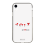スリムプロテクションケース［ ELLE - Let who love me follow me - ホワイト ］