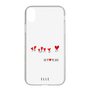 スリムプロテクションケース［ ELLE - Let who love me follow me - ホワイト ］