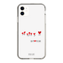 スリムプロテクションケース［ ELLE - Let who love me follow me - ホワイト ］