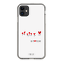 スリムプロテクションケース［ ELLE - Let who love me follow me - ホワイト ］