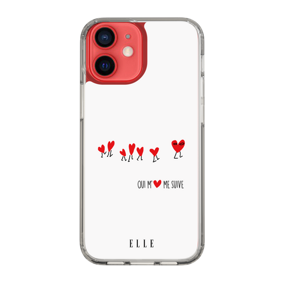 スリムプロテクションケース［ ELLE - Let who love me follow me - ホワイト ］